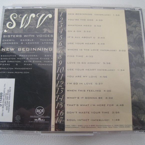 Lot of 2 R & B CD's (Monica: Miss Thang) (Sisters With Voices: New Beginning) - Picture 4 of 10